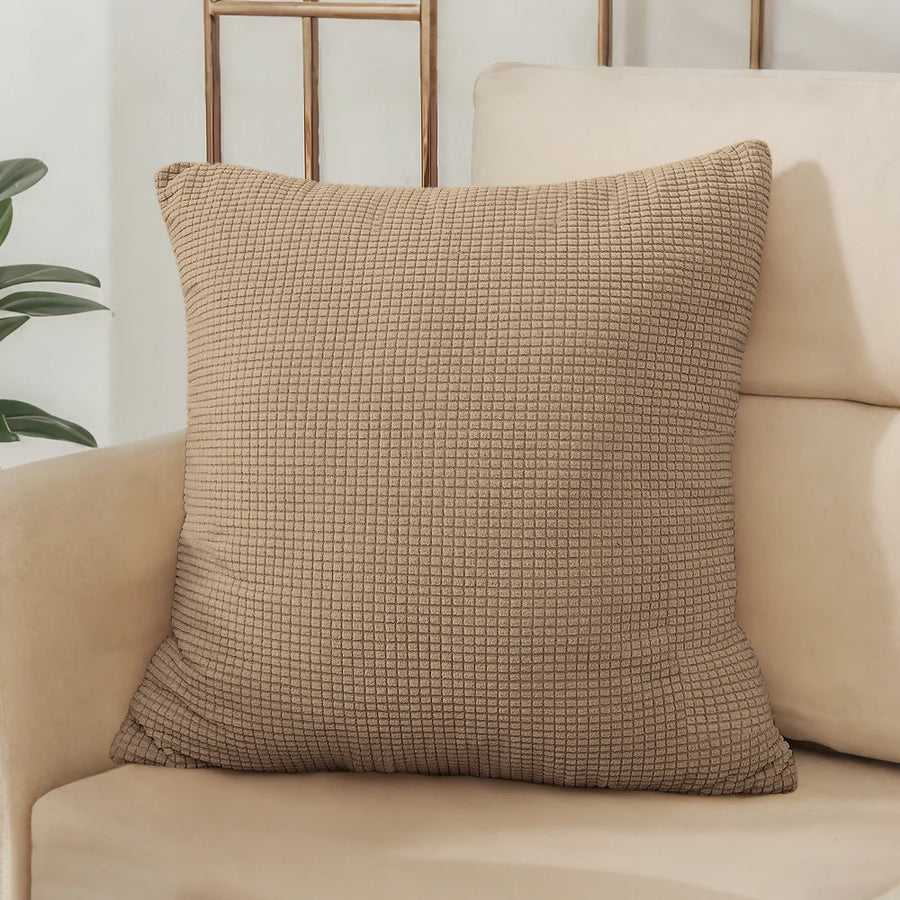 Housse de Coussin Jacquard Gaufré