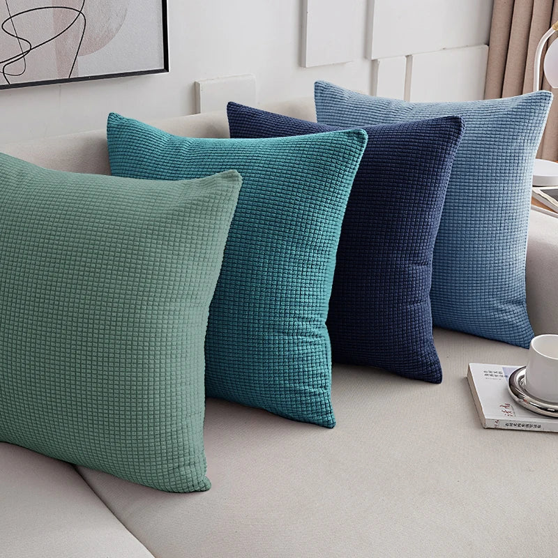 Housse de Coussin Jacquard Gaufré