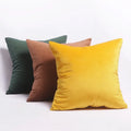 Housse de Coussin Velours Uni