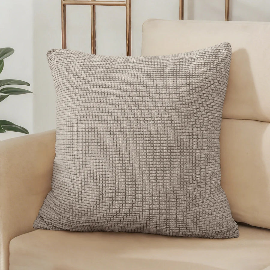 Housse de Coussin Jacquard Gaufré