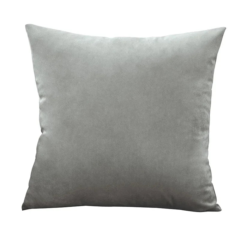 Housse de Coussin Velours Uni