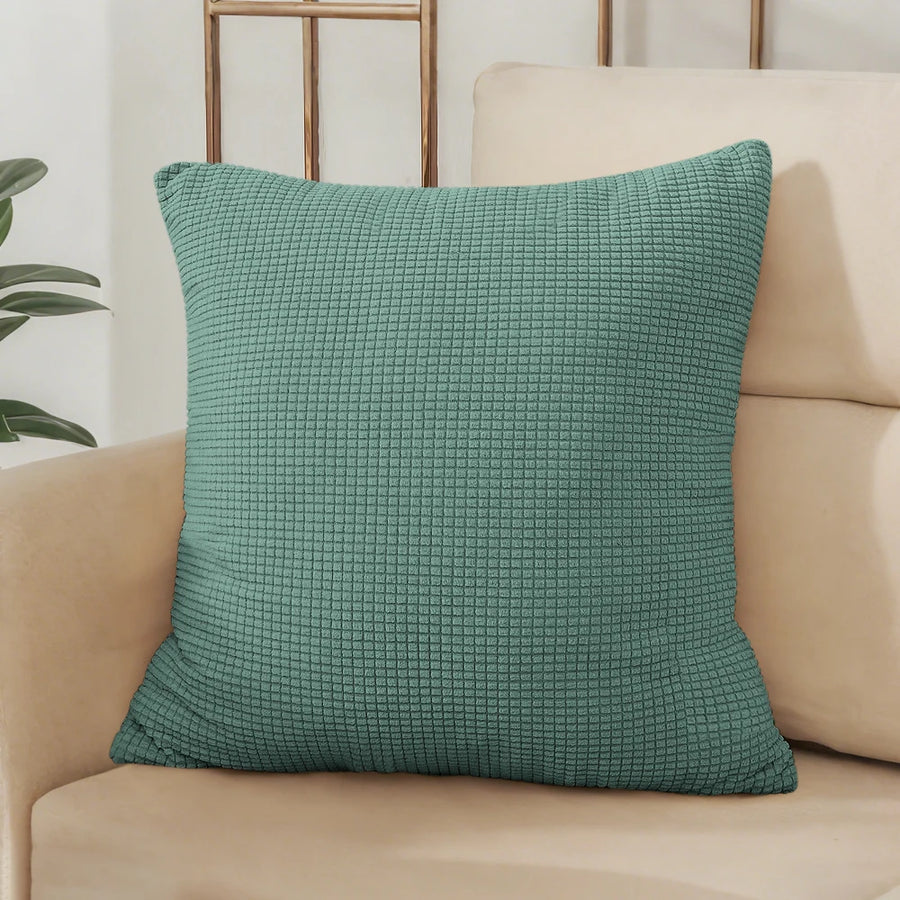 Housse de Coussin Jacquard Gaufré
