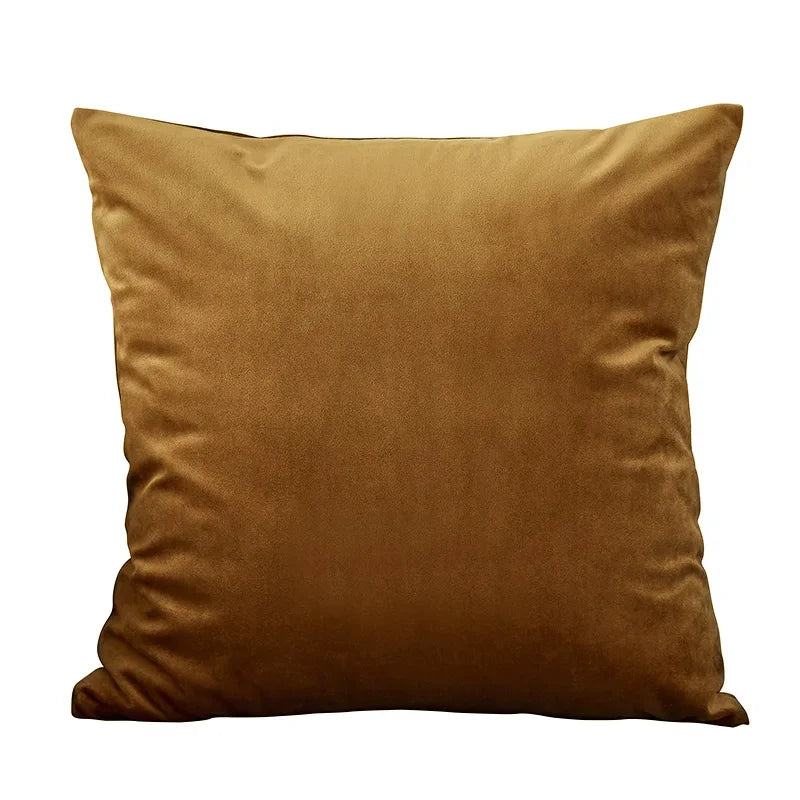 Housse de Coussin Velours Uni