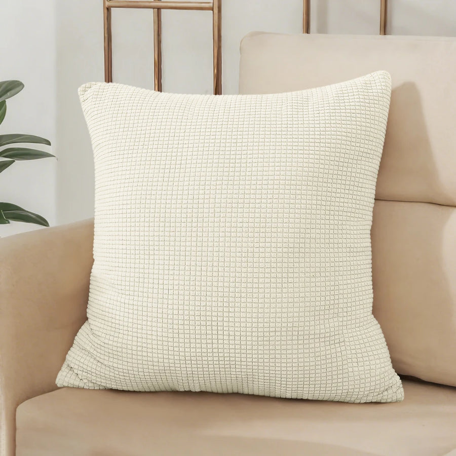 Housse de Coussin Jacquard Gaufré