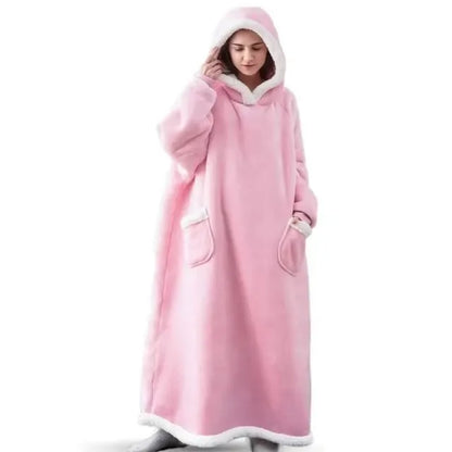 Couverture Pyjama Géante Flanelle Rose