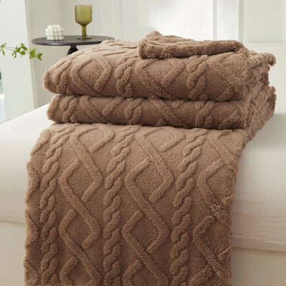 Couverture Sherpa Douce & Chaude - Coffee