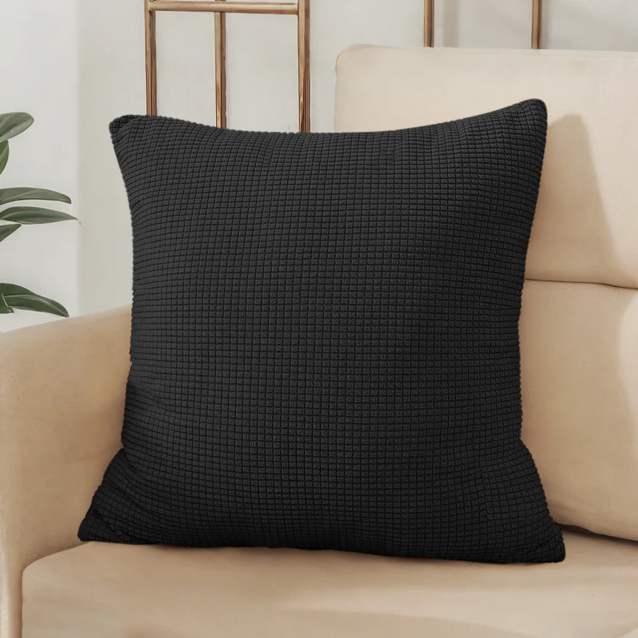 Housse de Coussin Jacquard Gaufré