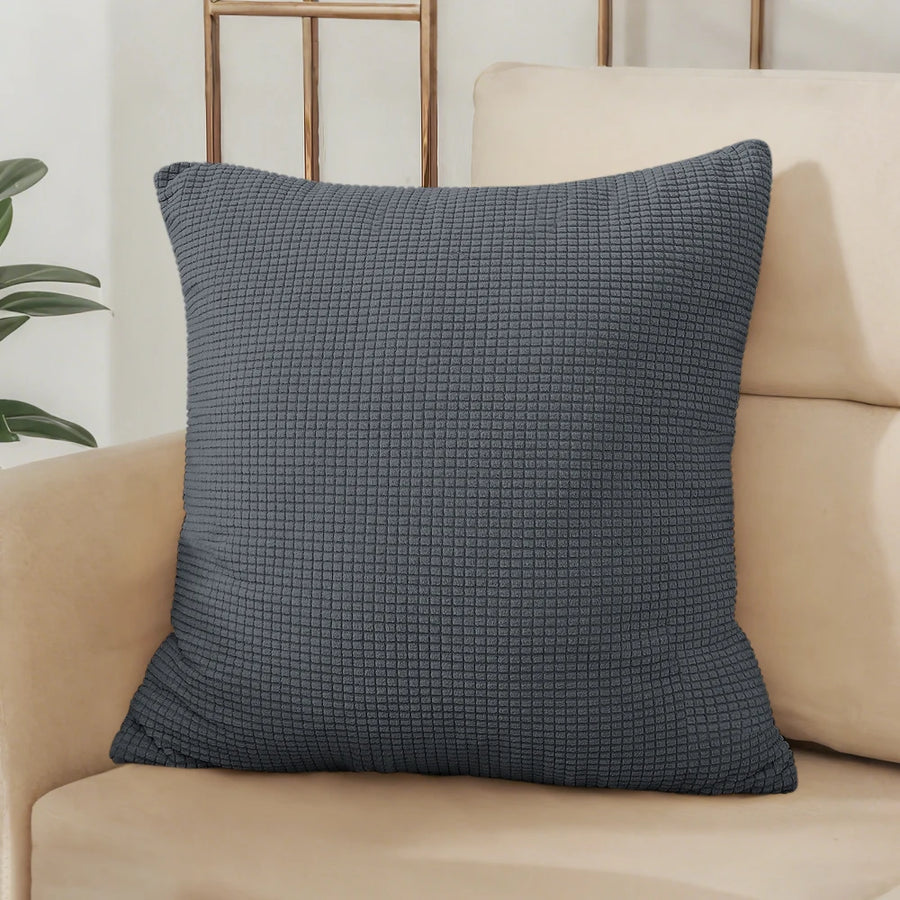 Housse de Coussin Jacquard Gaufré
