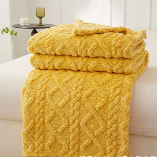 Couverture d'hiver Sherpa Turmeric Douceur & Chaleur