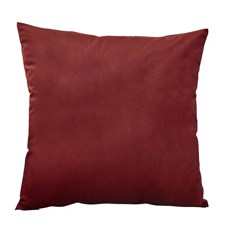 Housse de Coussin Velours Uni