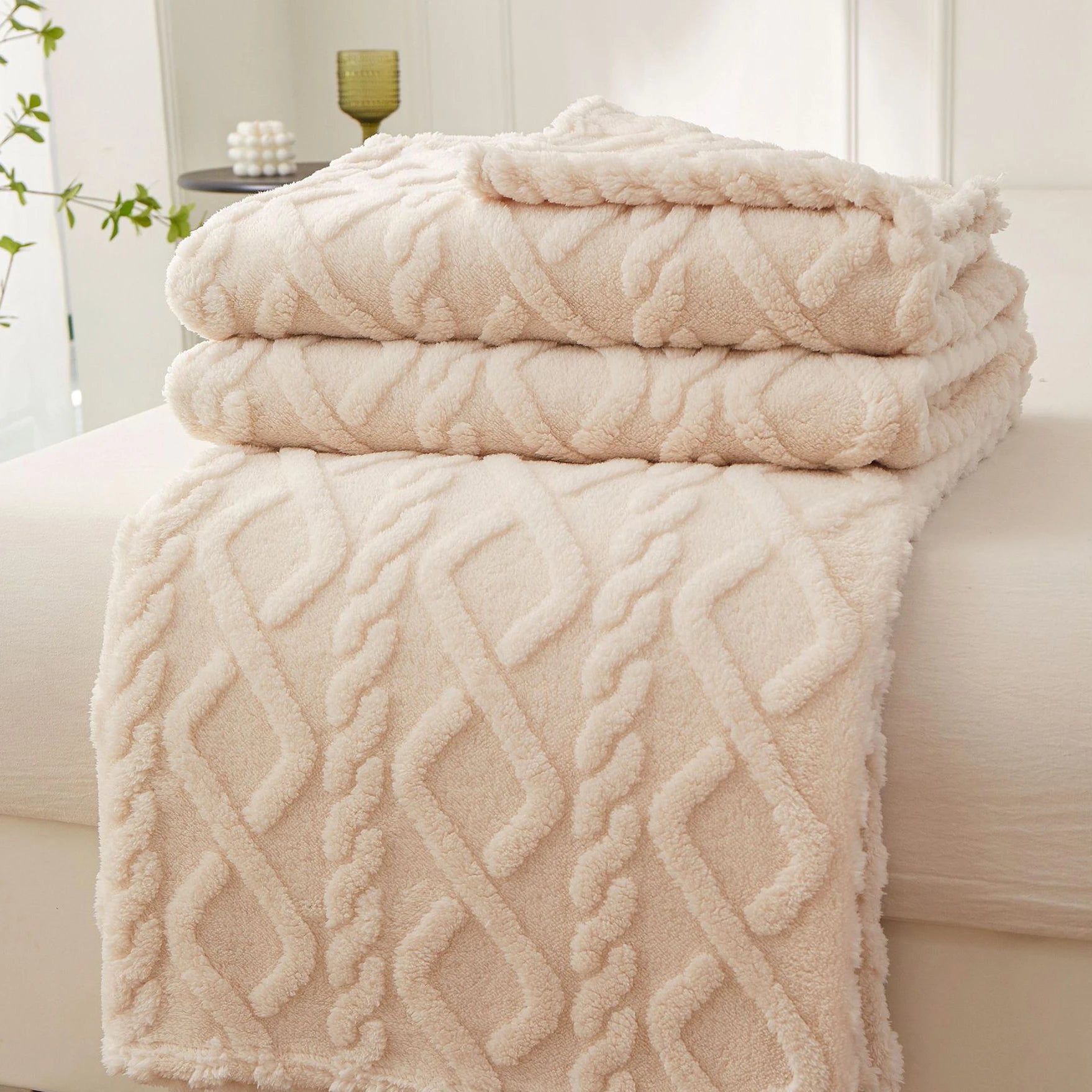 Couverture Sherpa Douceur & Chaleur Hiver