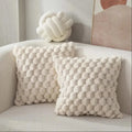 Housse de Coussin Peluche à Bulles 45x45