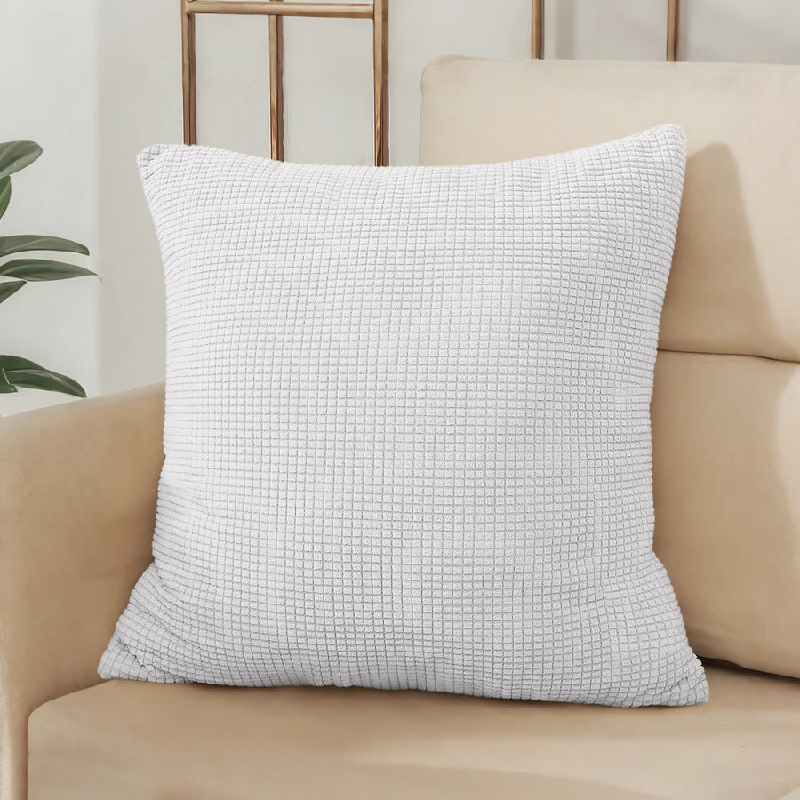 Housse de Coussin Jacquard Gaufré