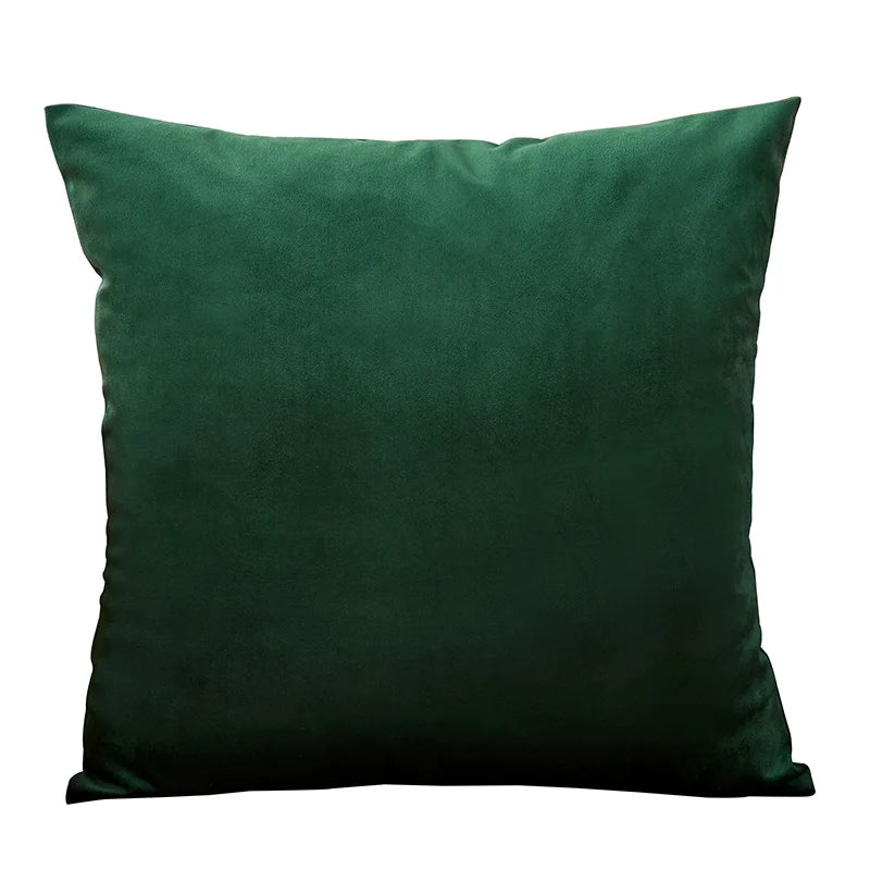Housse de Coussin Velours Uni