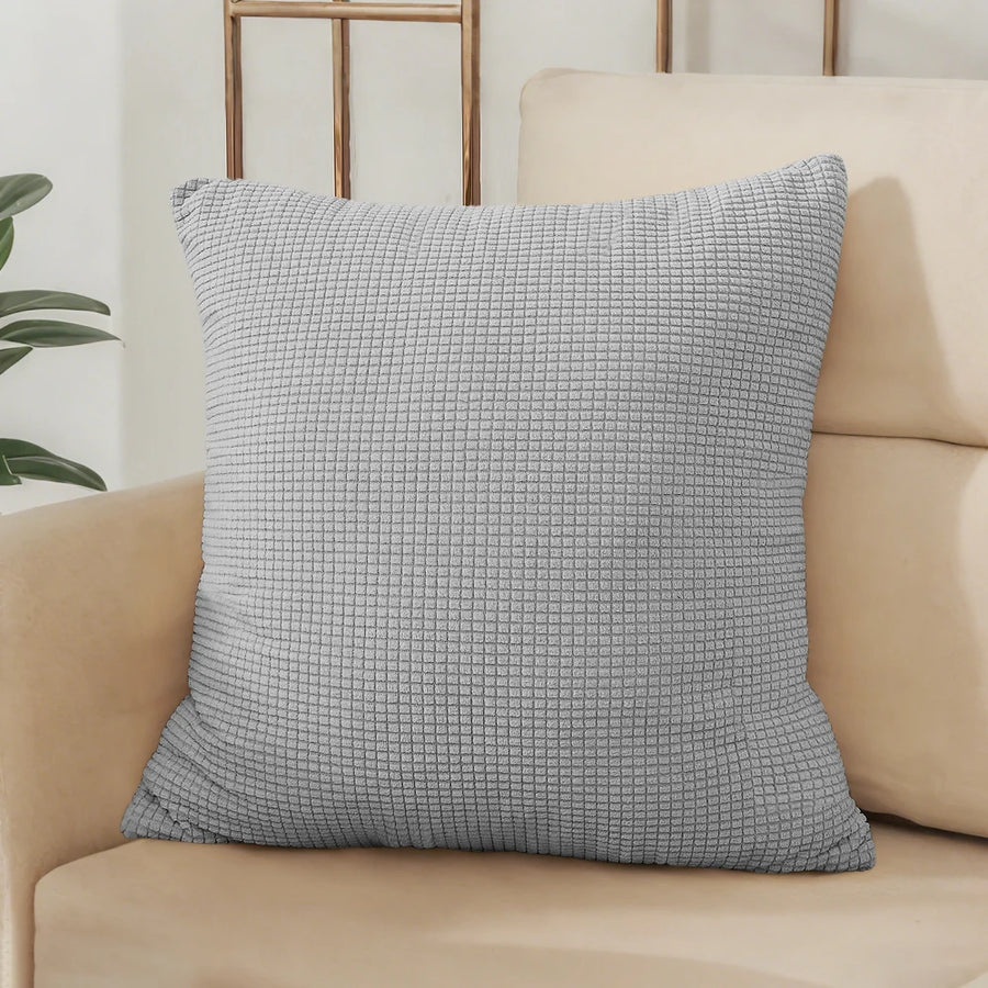Housse de Coussin Jacquard Gaufré