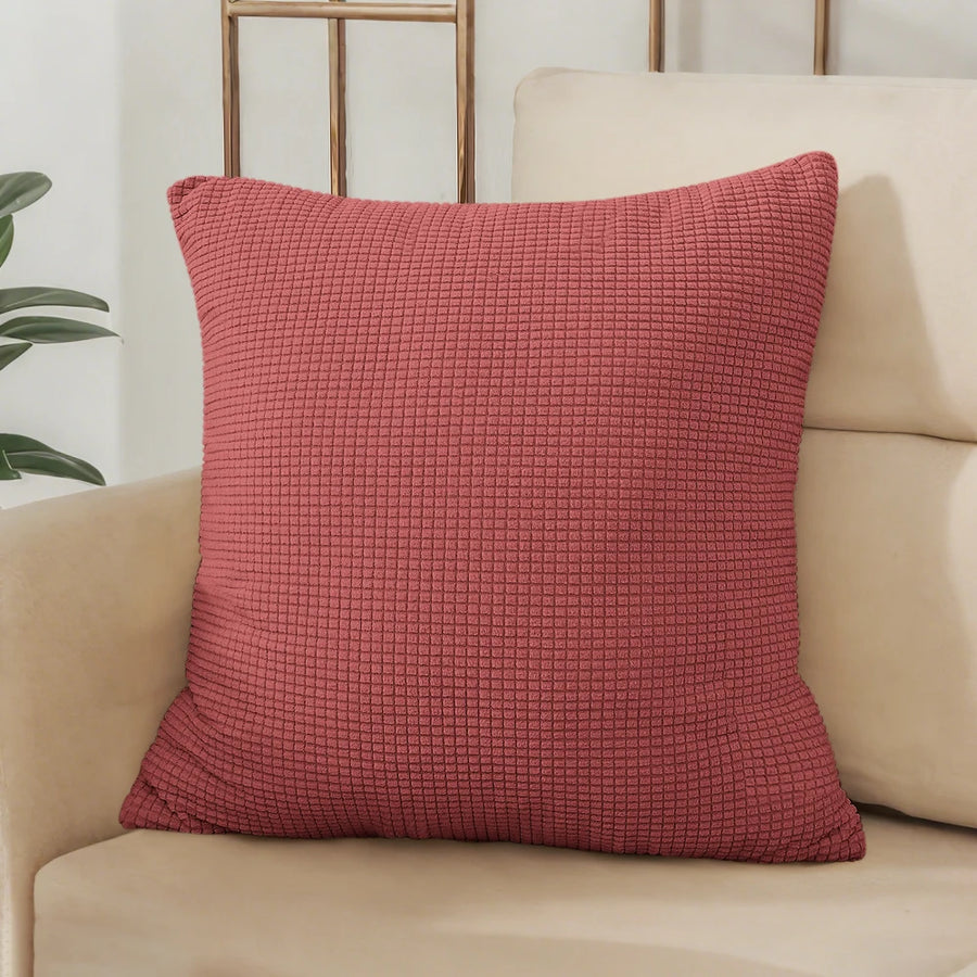 Housse de Coussin Jacquard Gaufré