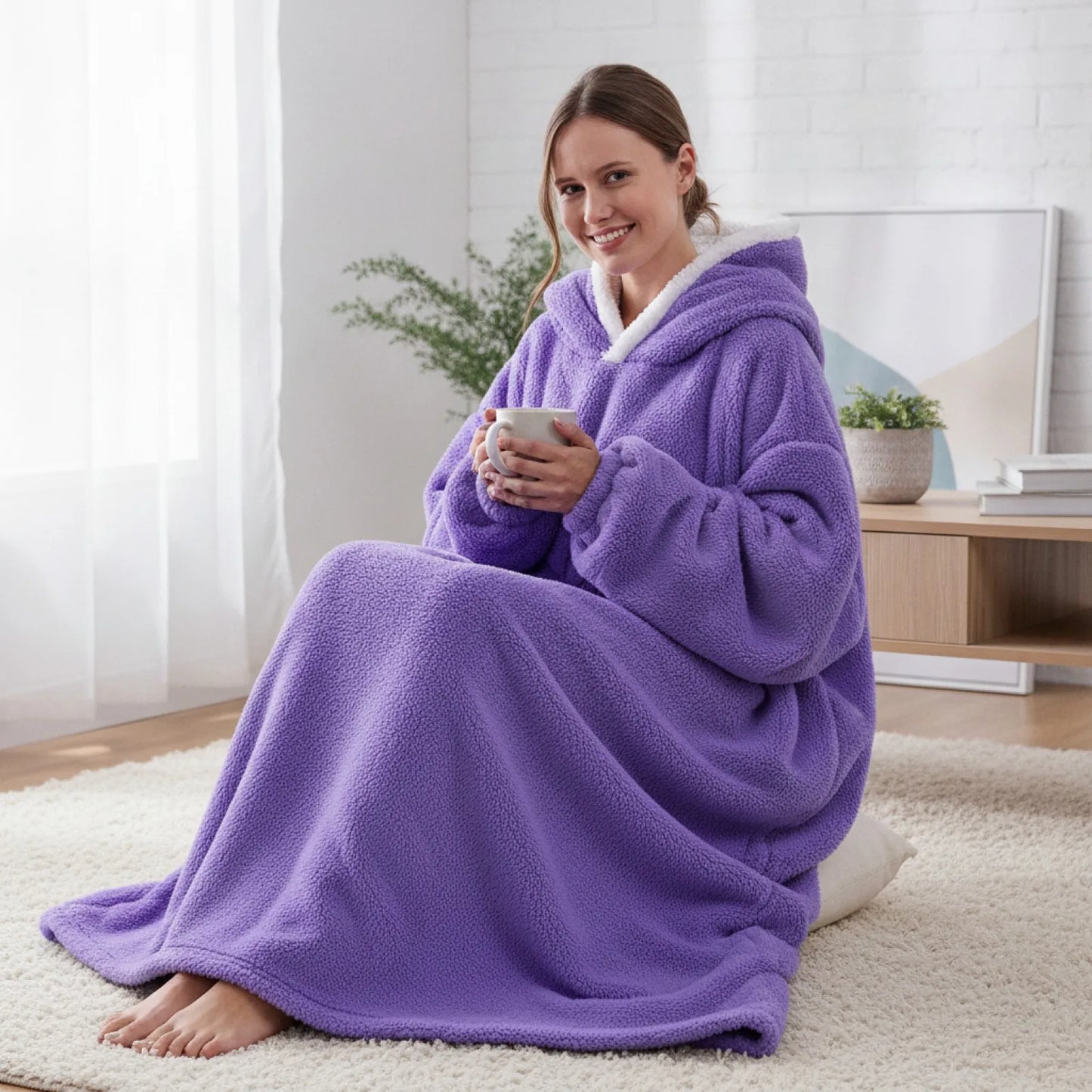 Couverture Sweat Géante Ultra-Douce 140cm