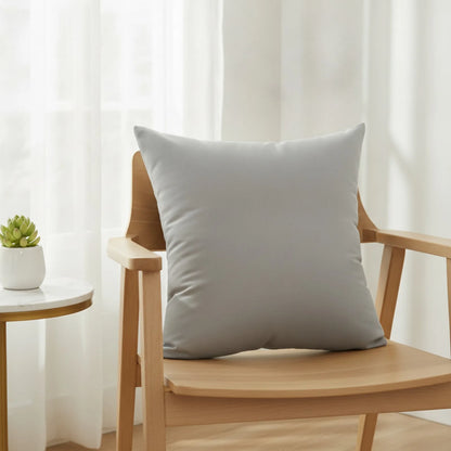Housse de coussin "Couleur Bonbon" Gris Argenté