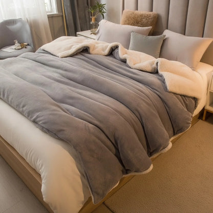 Couverture Laine Double Face Douceur Hivernale
