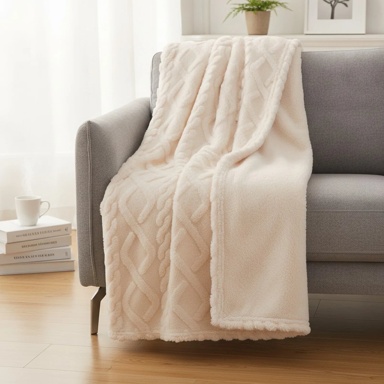 Couverture Sherpa Douceur & Chaleur Hiver