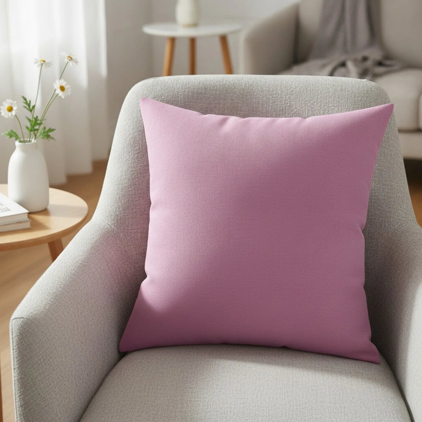 Housse de Coussin Lavande Douce & Colorée