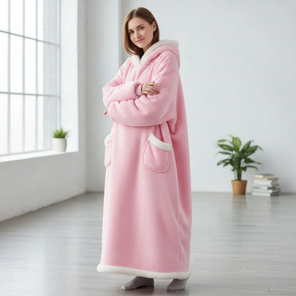 Couverture Pyjama Géante Flanelle Rose