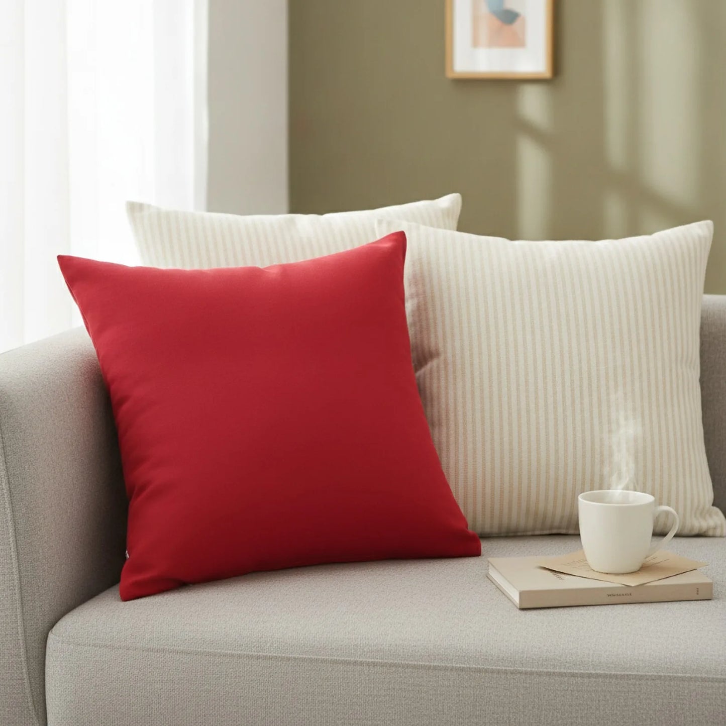 Housse Coussin "Couleur Bonbon" Wine Red
