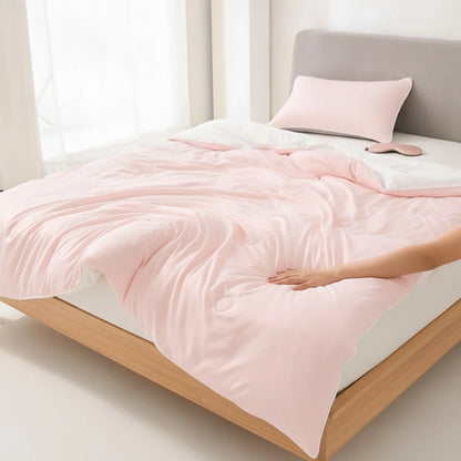 Couette d'été Soie Glacée Blanche 150x200cm