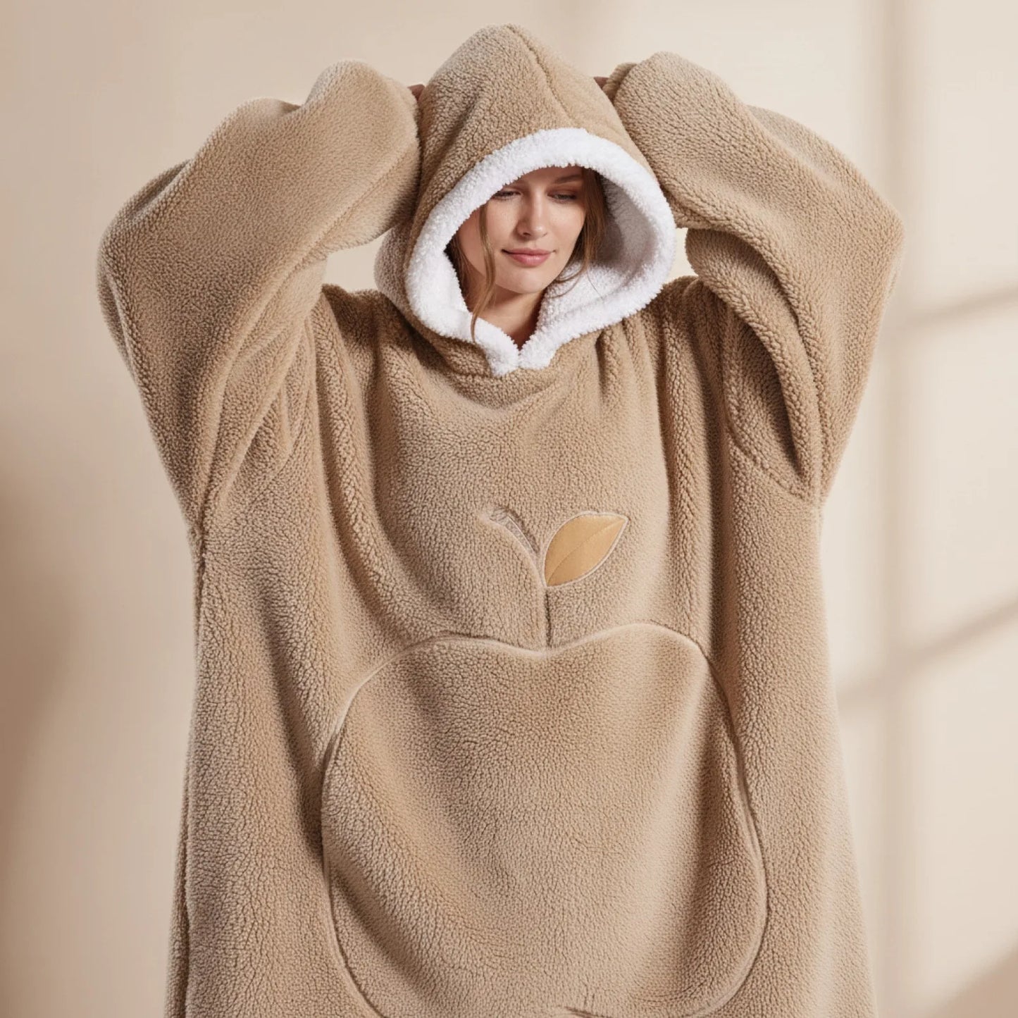 Couverture à Capuche Géante Douceur Polaire
