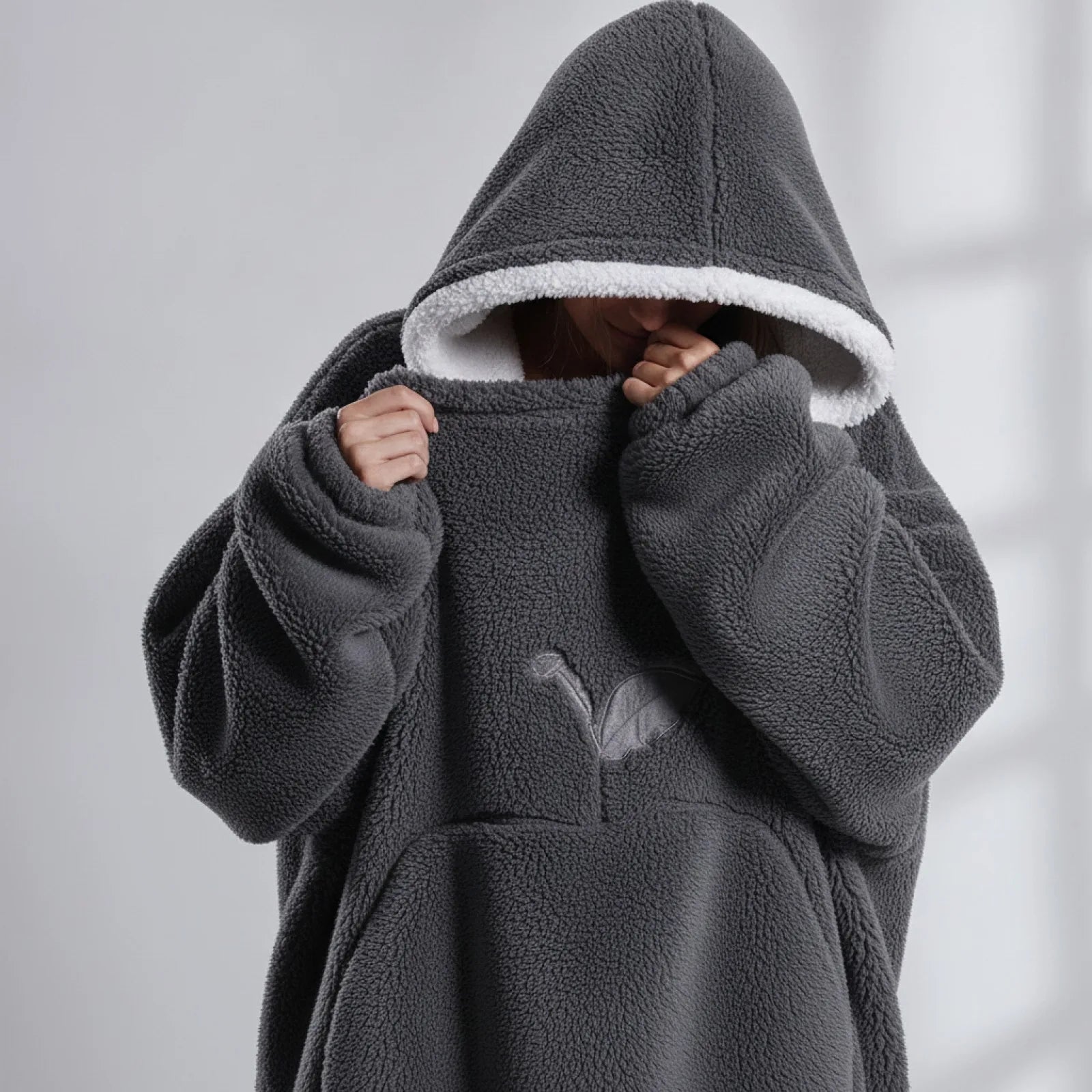 Couverture Sweat Géante Peluche Douce