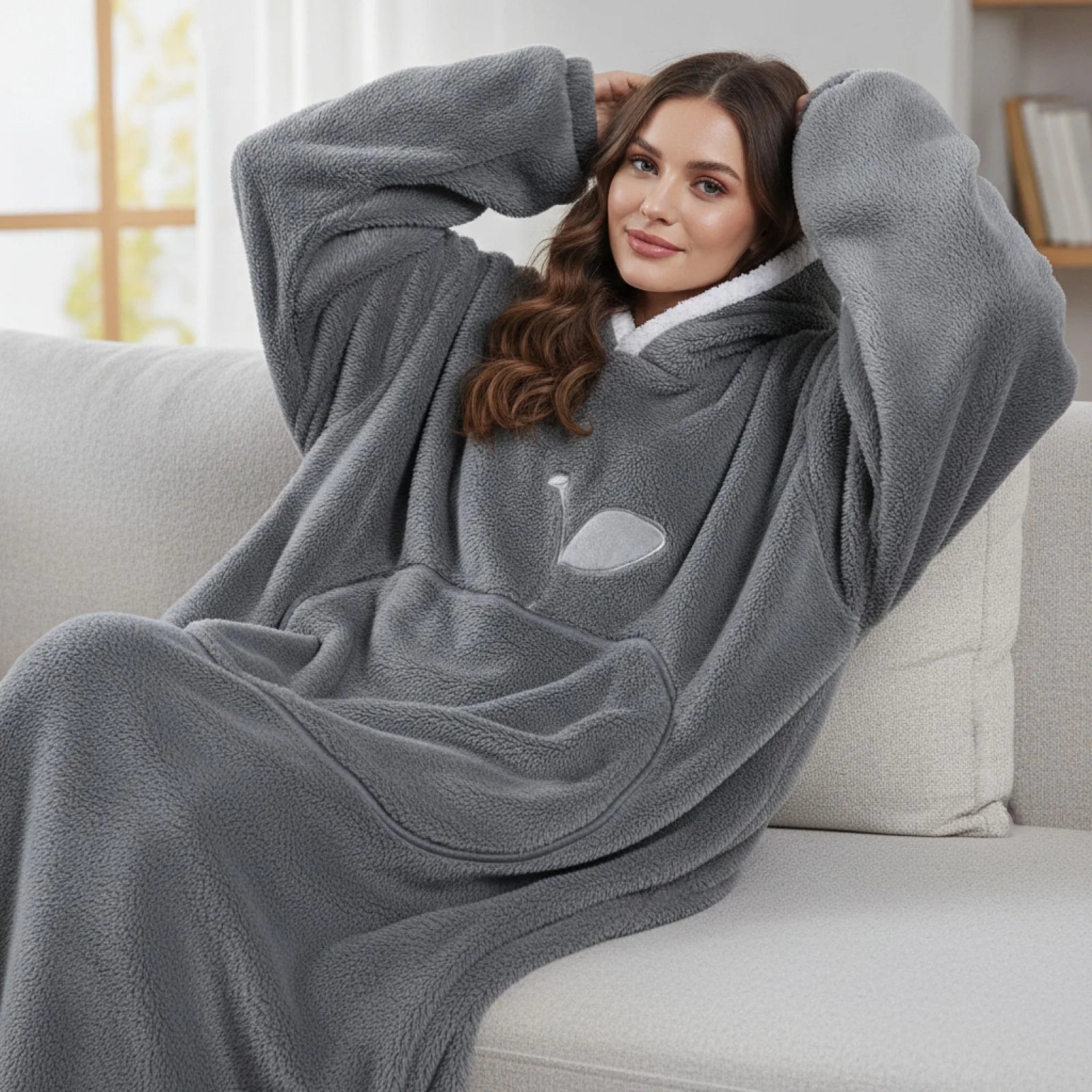 Couverture Sweat Géante Adulte - Douceur & Chaleur Ultime