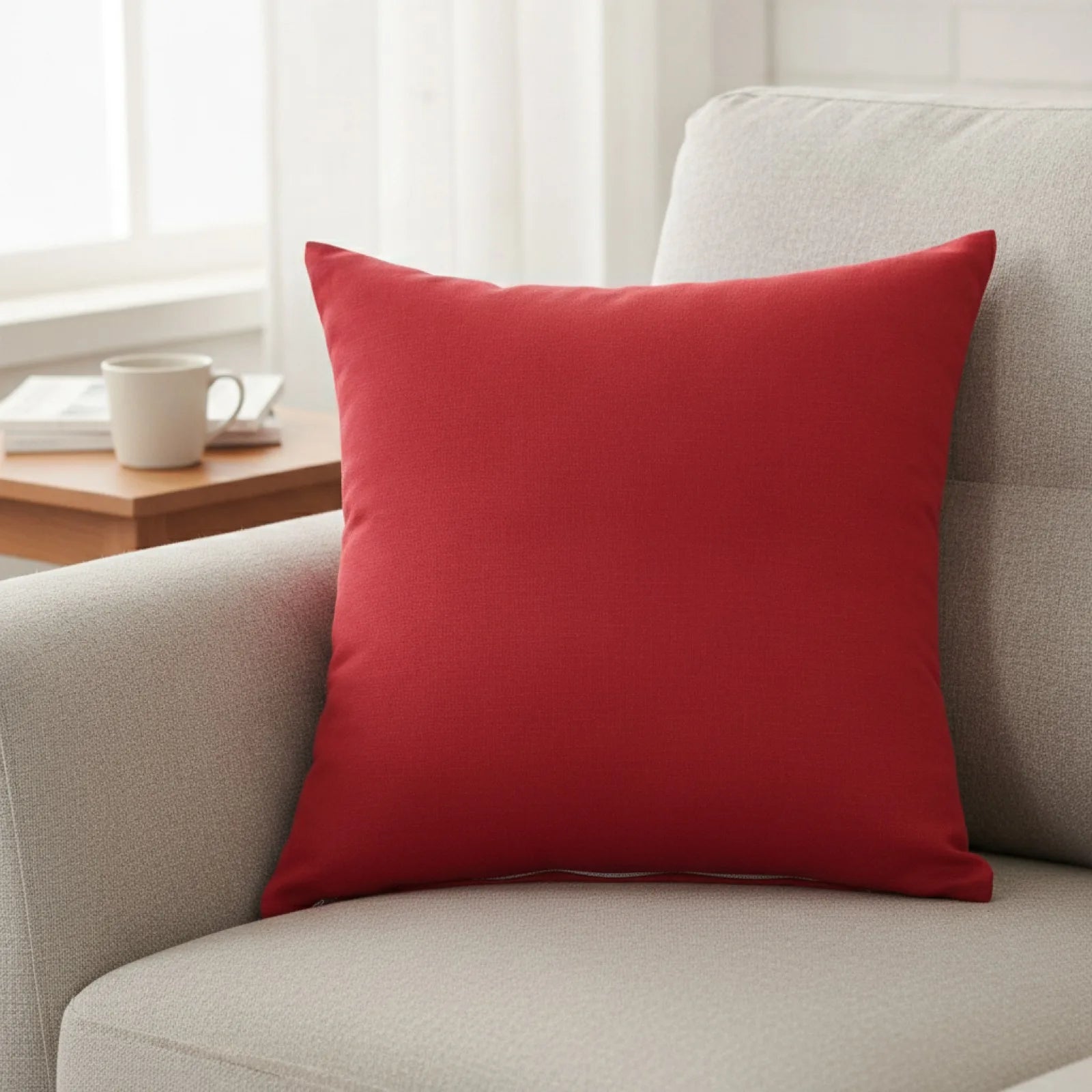 Housse Coussin "Couleur Bonbon" Wine Red