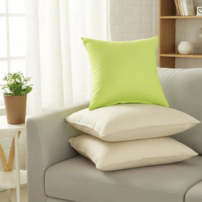 Housse Coussin Vert Herbe "Couleur Bonbon"
