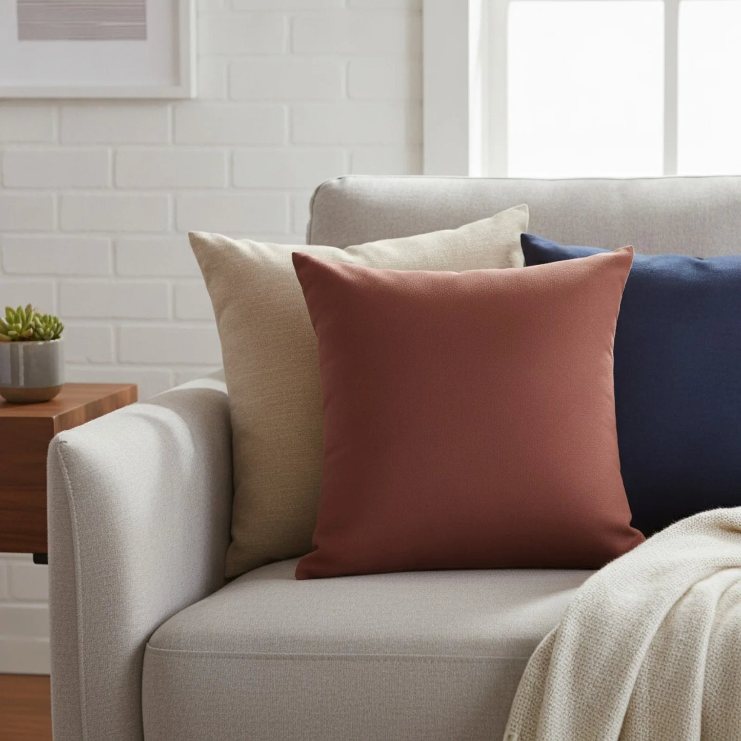Housse de Coussin Deep Coffee Uni