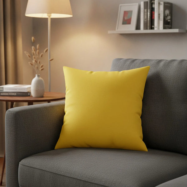 Housse Coussin Jaune Vif "Goose Yellow"
