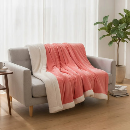 Couverture Laine "Sunset Glow" Double Face