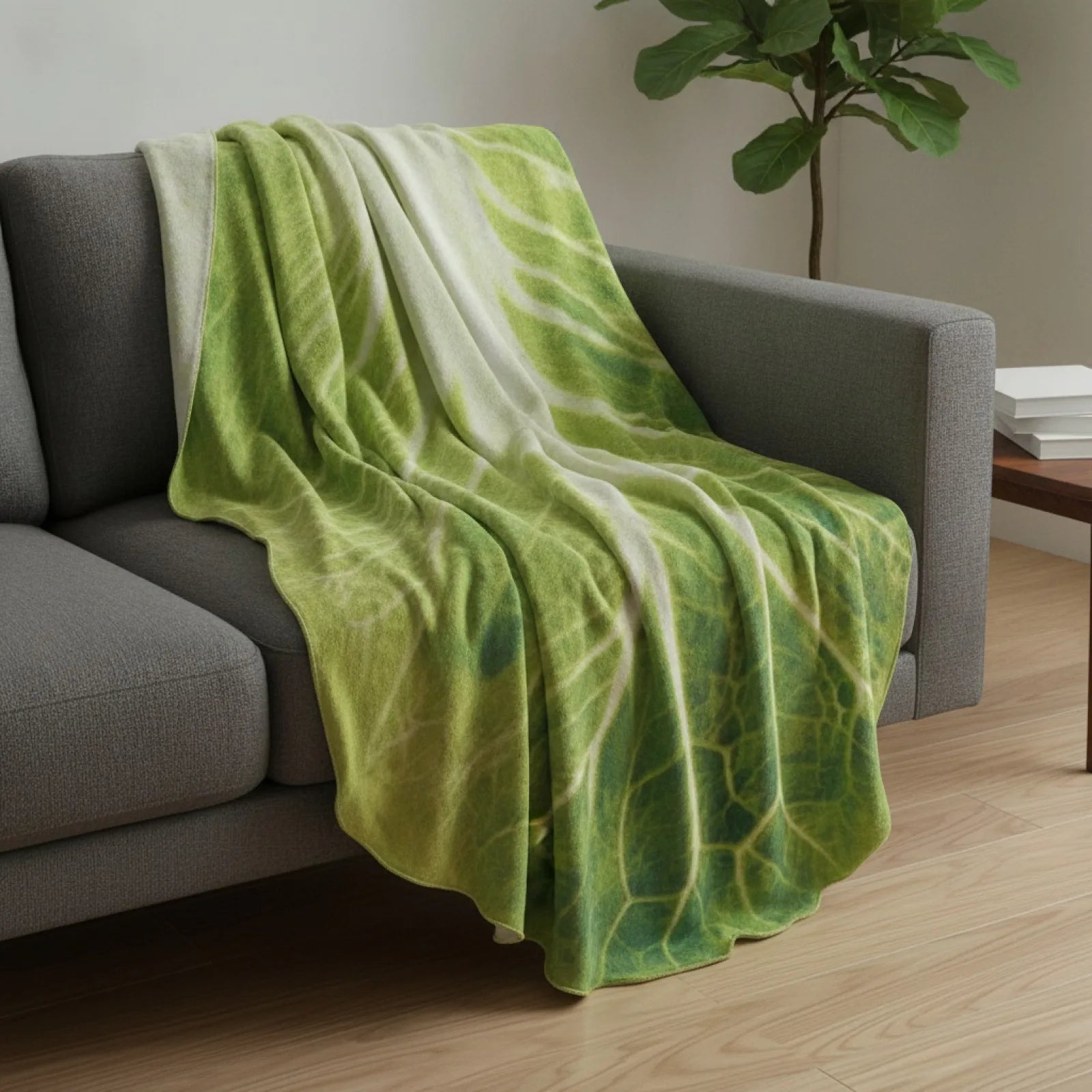 Plaid Flanelle Motif Chou Douceur Réconfortante