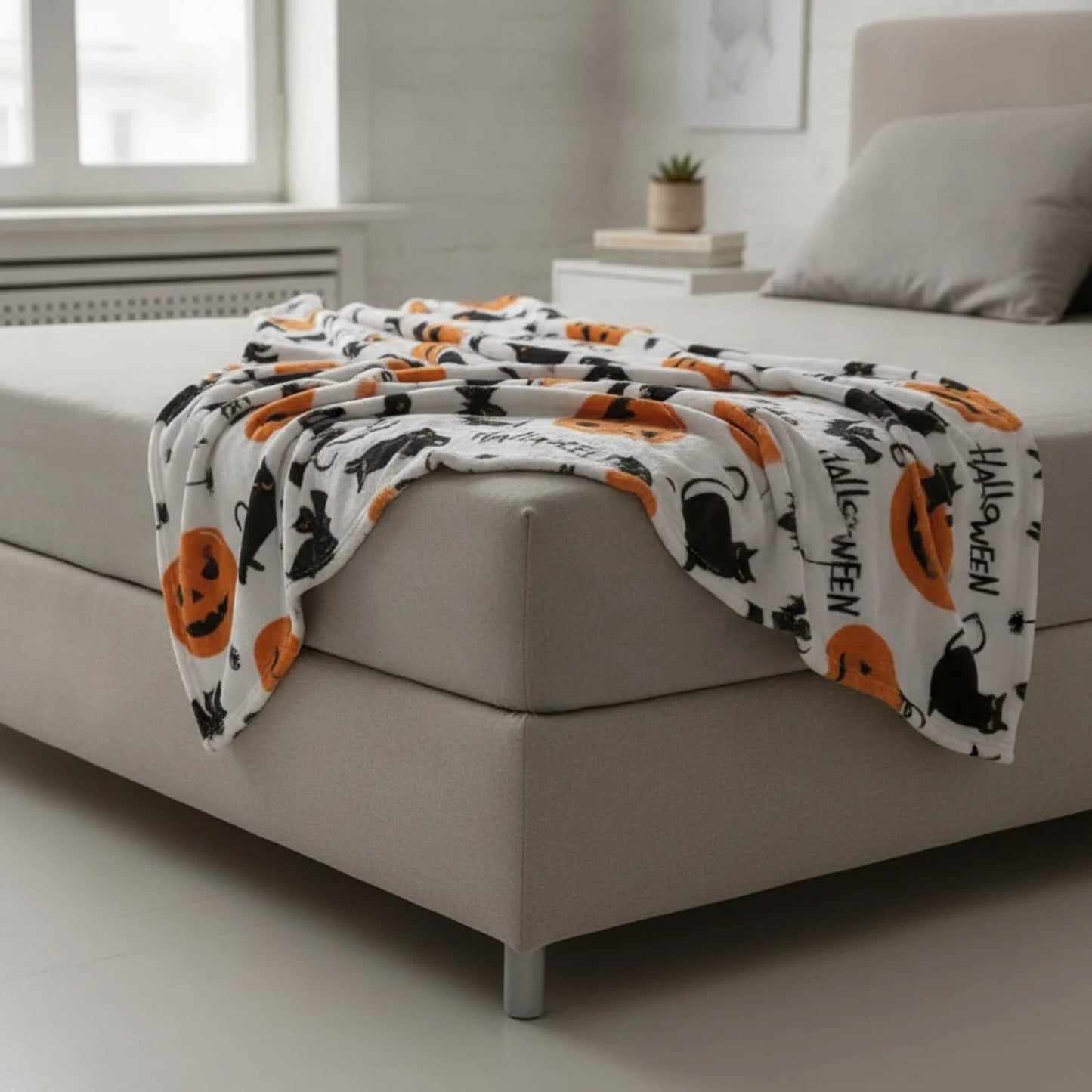 Couverture Flanelle Chauves-Souris Noires Douceur & Style