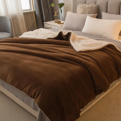 Couverture Laine Double Face Chaleur Hiver