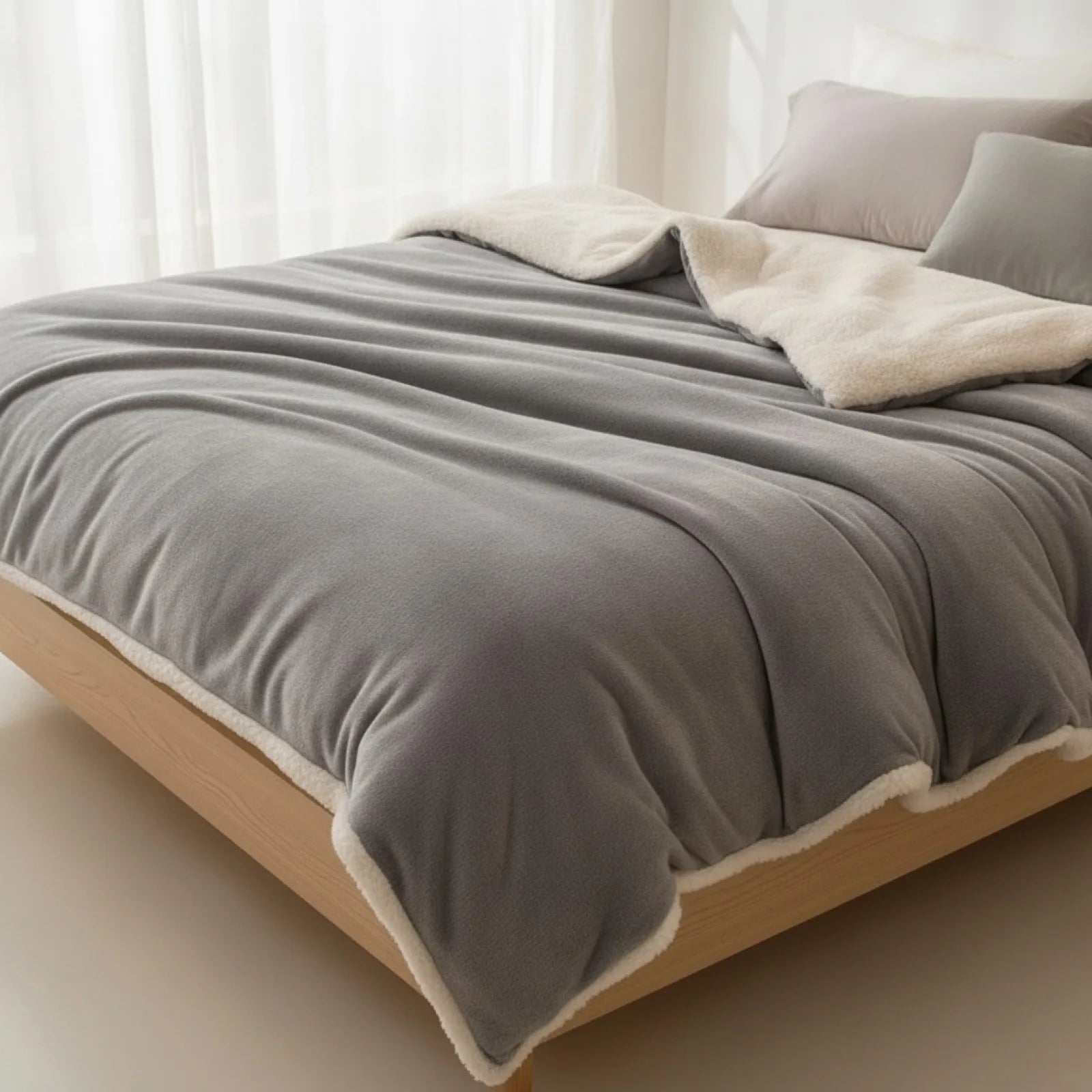 Couverture Laine Double Face Douceur Hivernale