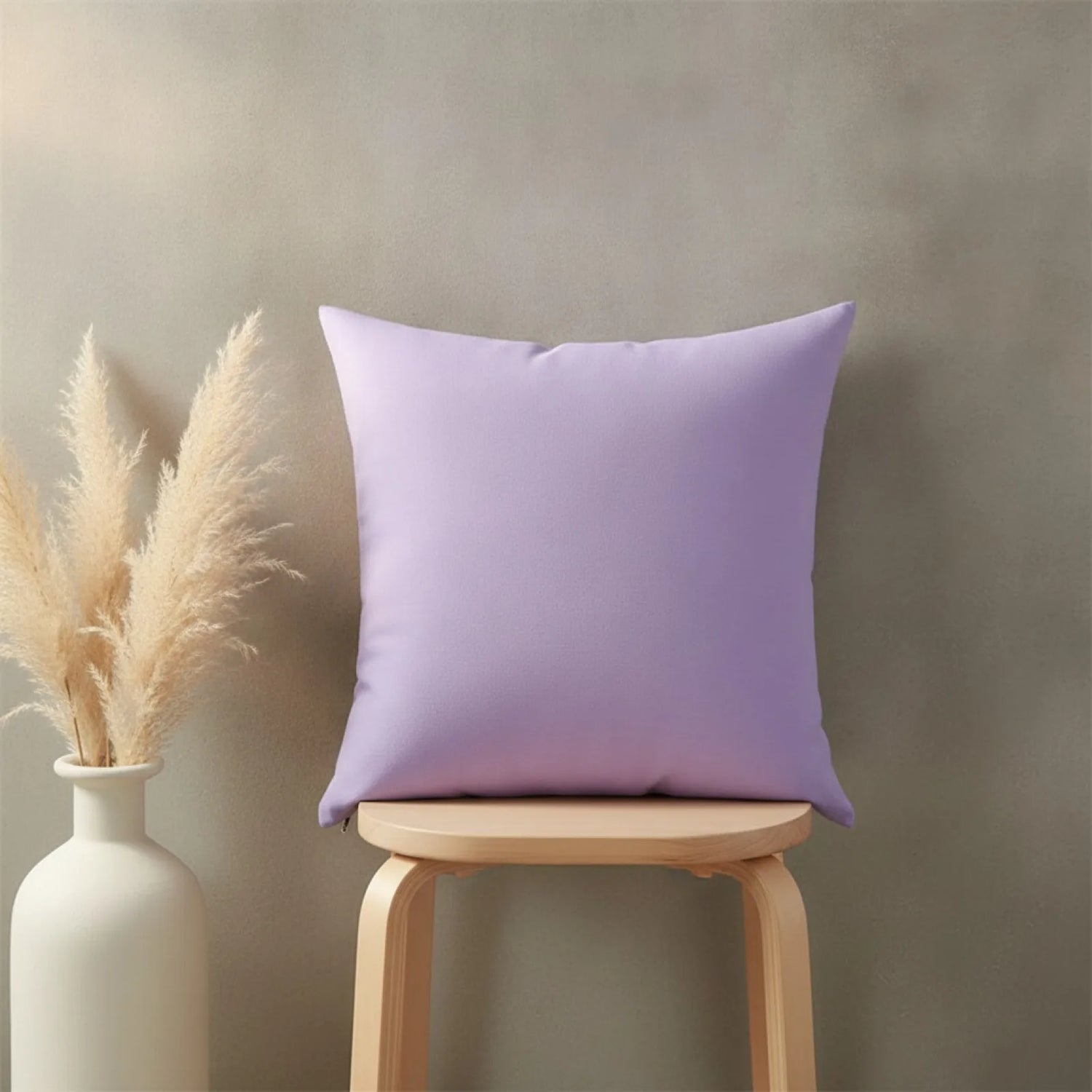 Housse Coussin "Bonbon" Violet Clair Uni