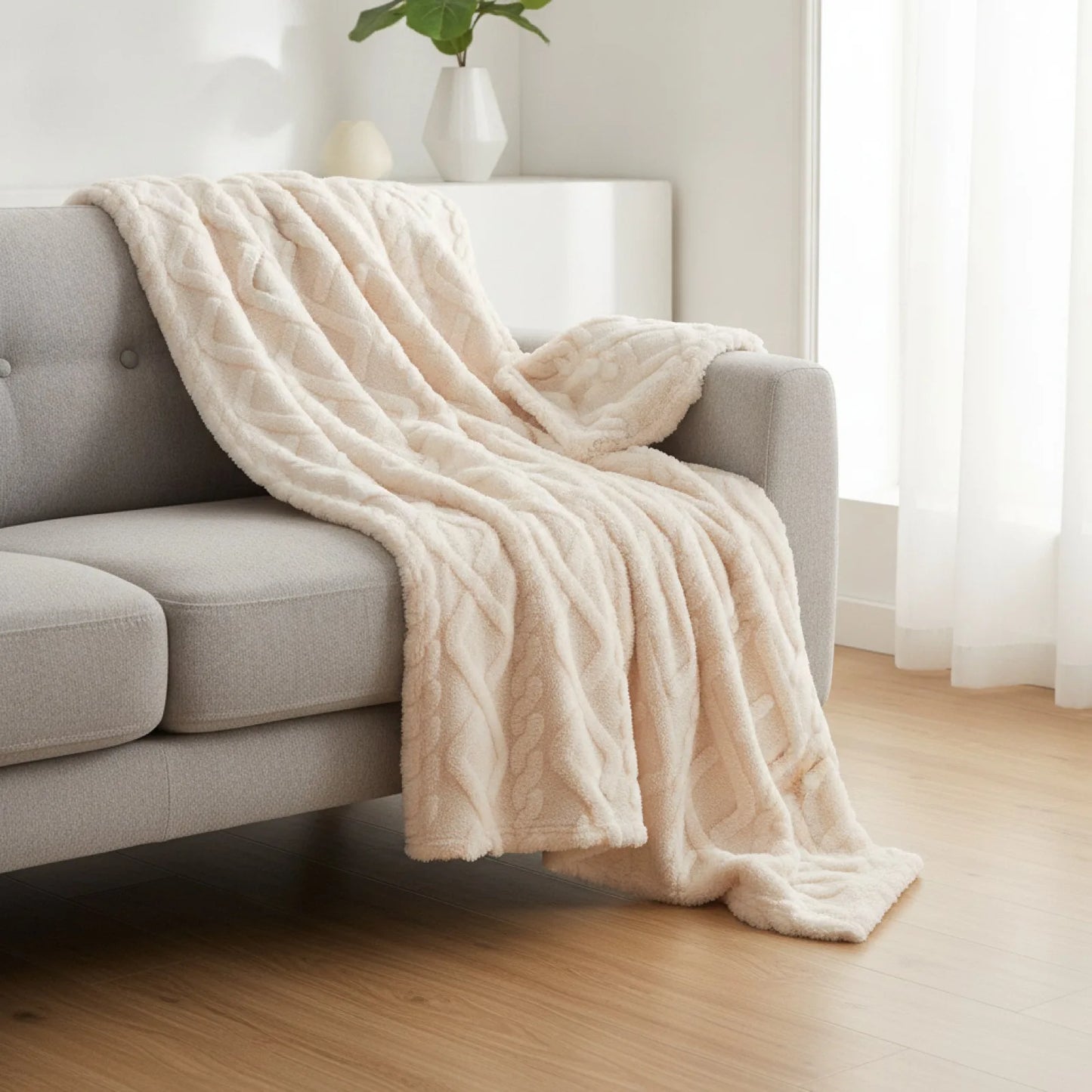 Couverture Sherpa Douceur & Chaleur Hiver