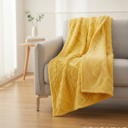 Couverture d'hiver Sherpa Turmeric Douceur & Chaleur